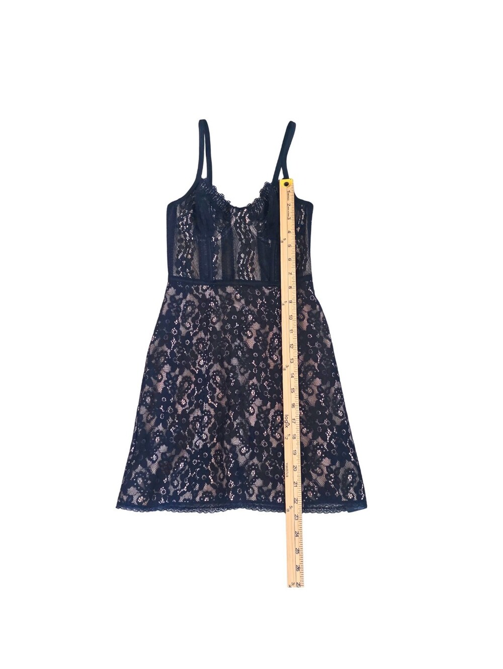 Urban Outfitters Layla Lace Corset Mini Dress XS Black Coquette Goth - Picture 10 of 15